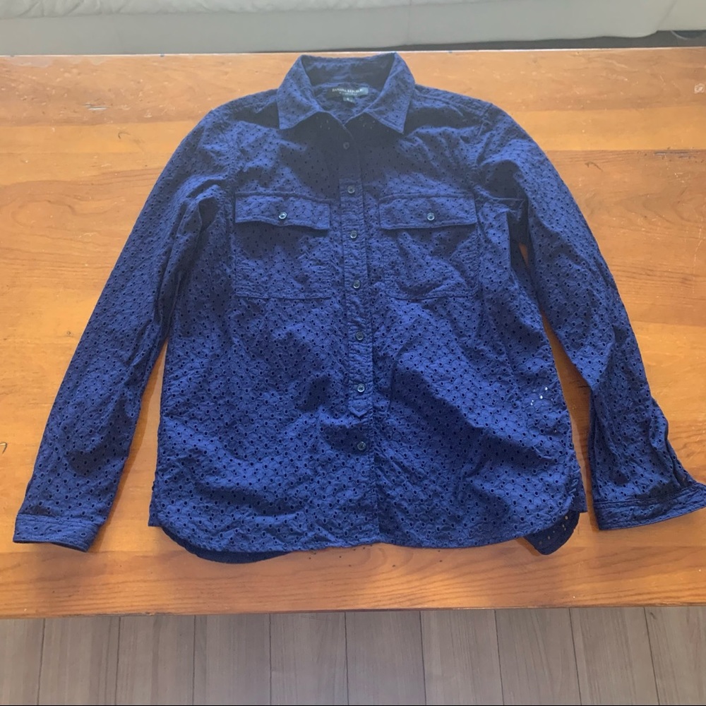 Banana Republic Dillon Shirt Eyelet Button Down